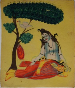 Kalighat_Shiva_mourns_Sati