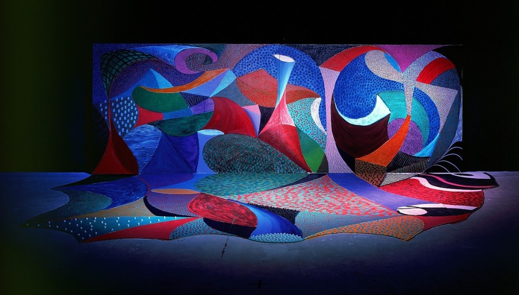 "Snail Space" by David Hockney, which the characters of "How to Excavate a Heart" visited after leaving the portrait of Michelle Obama.